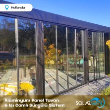 Alüminyum Panel Tavan ve Isı Camlı Sürgülü Sistem Hollanda 2