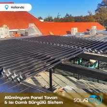 Alüminyum Panel Tavan ve Isı Camlı Sürgülü Sistem Hollanda 3