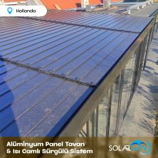 Alüminyum Panel Tavan ve Isı Camlı Sürgülü Sistem Hollanda 5