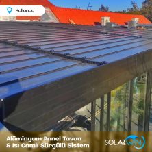 Alüminyum Panel Tavan ve Isı Camlı Sürgülü Sistem Hollanda 6