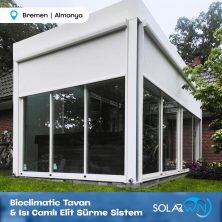 Bioclimatic Tavan ve Isı Camlı Elit Sürme Sistem Almanya Bremen 4