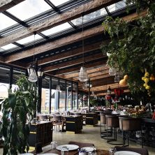 Restaurant, Doğal Ahşap, Açılır, Kapanır, Panel Roof