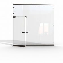 White, Transparent, Glass Door