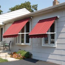 Red Striped, Cassette Awning
