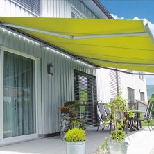 Cassette Awning, Green Fabric