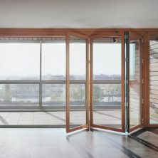 Balcony, Glass Accordion Door