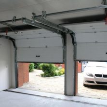 Iron, White, Sectional Garage Doors