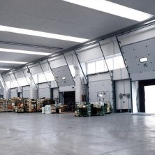 White, Iron, Sectional Garage Doors