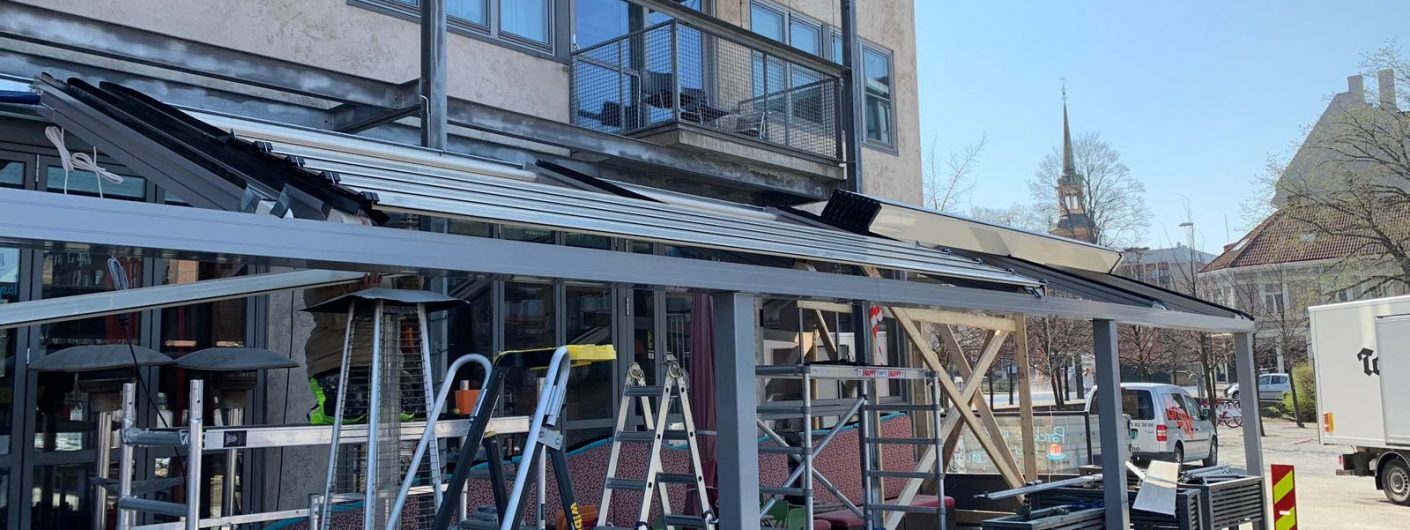 Our ongoing Aluminum drop ceiling panel, roof system engineering works in Trondheim, Norway.