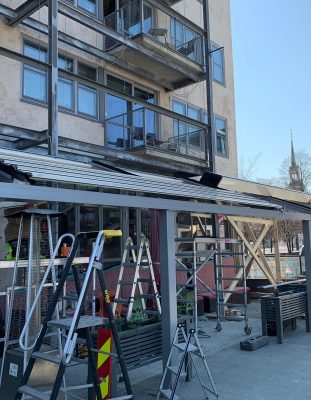 Our ongoing Aluminum drop ceiling panel, roof system engineering works in Trondheim, Norway.