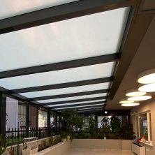 Fixed Glass Ceiling Patio and Heat Insulated Aluminum Joinery Winter Garden