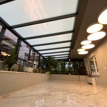 Fixed Glass Ceiling Patio Aluminum Joinery Winter Garden